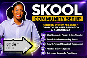 skool community patreon system migration growth member retention onboarding