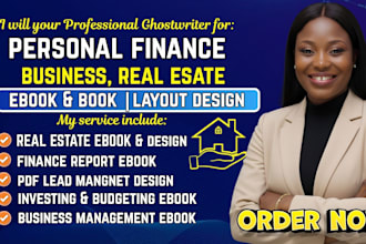 do ebook formatting and book layout design for business, finance, real estate