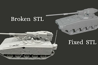 do stl file repair fix edit and modify stl file for 3d printing mesh