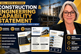 create a construction and engineering capability statement