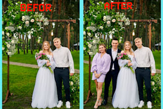 do add, remove or replace anyone in your photo with photoshop editing