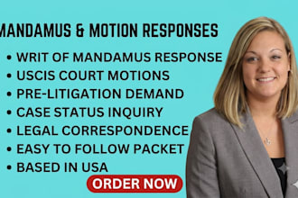 prepare a fast writ of mandamus and court documents