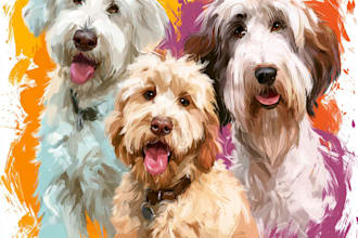 draw your portrait caricature cartoon with your pet