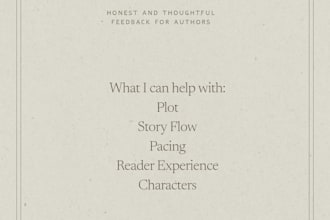honest and detailed beta reader