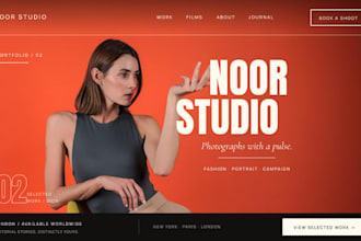 design squarespace photographer portfolio website booking website