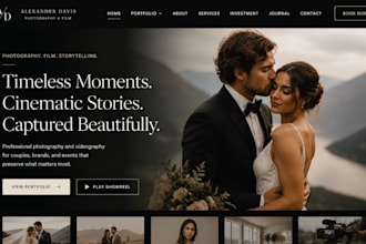design squarespace photographer website wedding photographer portfolio