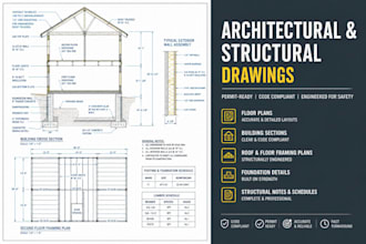 design architectural drawings, structural permit plans