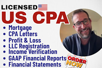 prepare financial statement and assist with US llc registration