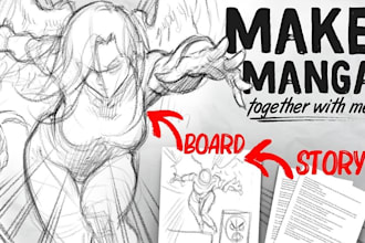 draw anime nsfw manga pages manga comic illustration as a mangaka