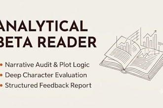 be your analytical beta reader for plot logic and narrative flow