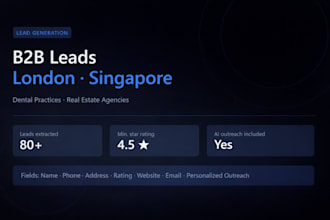scrape google maps leads with emails for any niche and city
