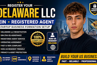register delaware llc ein registered agent non US resident business formation