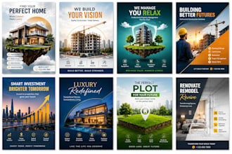 create professional real estate and property marketing posters