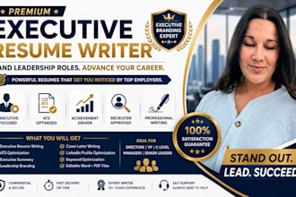create an ats executive resume for senior management roles
