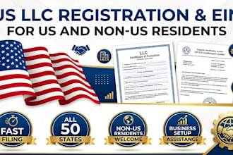 register your US llc and obtain ein for US and non US residents