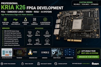 develop kria k26 fgpa, pcie, embedded linux for vision, ros2 embedded, ai system