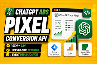 fix or setup openai ads pixel, chatgpt ads tracking, conversion API via GTM, ga4