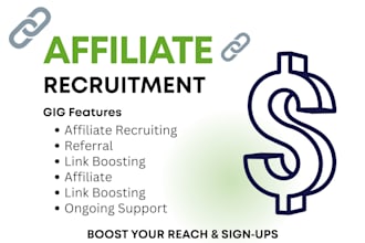 do affiliate recruitment affiliate link promotion get organic affiliate signup