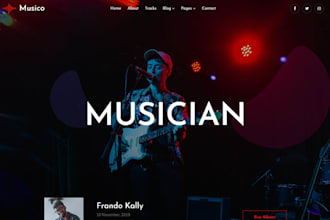 design a music festival and concert website