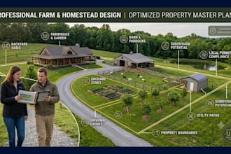 design farm layout master plan homestead site plan agricultural property design