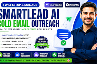 setup smartlead or instantly ai for cold email marketing and outreach