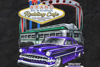 create vintage classic car and off road logo design