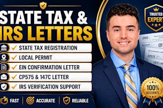 obtain state tax local permit and registration, irs and ein confirmation letter