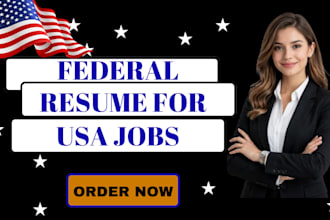 write , rewrite and edit federal USA jobs for government jobs