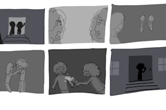 draw storyboards for animation and animatics