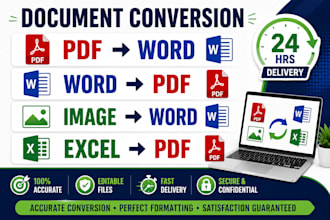 convert PDF to word, word to PDF, image to word accurately