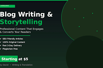 write an engaging and SEO friendly blog post on any topic