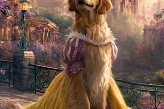 disney princess portrait female focused disney pet portrait art