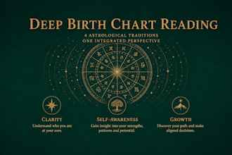 create a detailed birth chart reading for personal growth