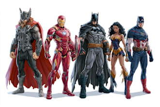 superhero character for comics