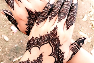 create beautiful mehndi henna design for bridal and party