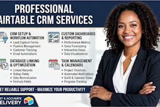 build custom airtable CRM, workflows, and business automation