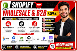 setup shopify wholesales bss b2b sami messy faire sparklayer custom pricing