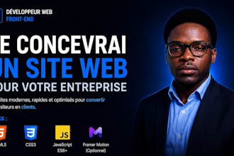 je concevrai un site web pour votre entreprise