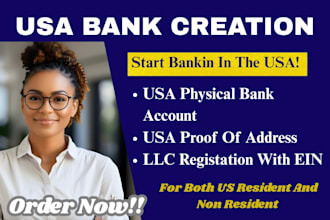 do usa bank creation usa physical address and proof of address for non residents