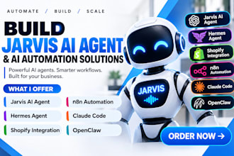build jarvis ai agent hermes agent shopify n8n automation jarvis ai claude code