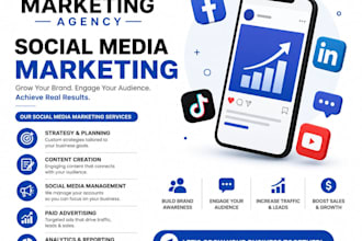 manage facebook,instagram,linkedin and social madia marketing