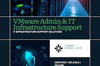 provide vmware administration, windows patching, and IT infrastructure support