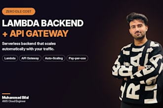 build AWS lambda serverless backend with API gateway