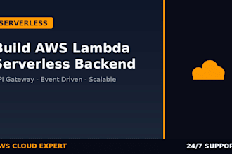 build AWS lambda serverless backend with API gateway