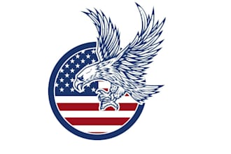 design modern attractive unique political campaign election winning patriot logo