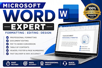 create, redesign and format word documents professionally