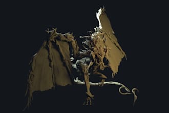 3d sculpture design to polished