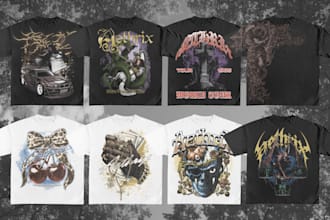 design custom streetwear clothing graphics and tshirts