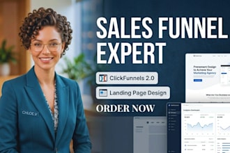build clickfunnels sales funnel and clickfunnels landing page