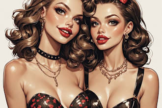 do a pin up girl and pin up girl